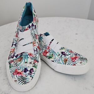 Floral Canvas Sneakers